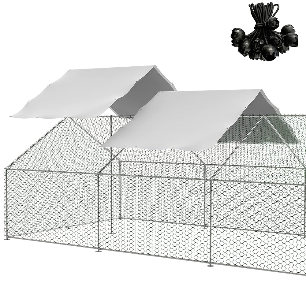 BUMP OF CHICKEN サイズＭ Amazon.com: Outdoor Metal Chicken Coop Cover with 44 pcs